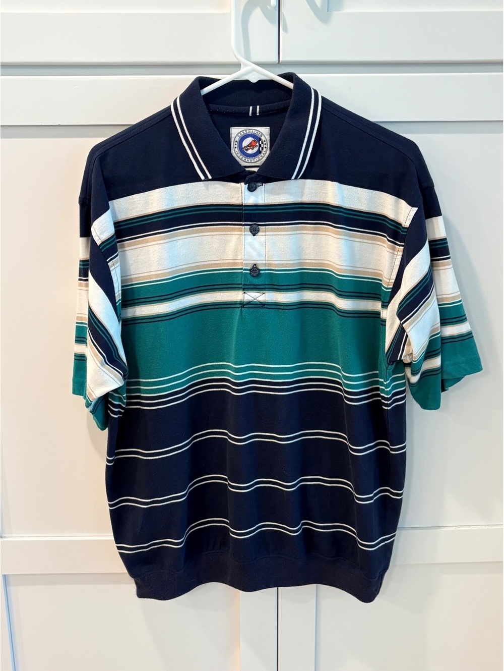Vintage 80s/90s Greenline International Striped Polo Shirt